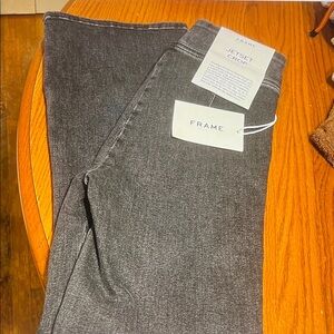 Frame Jetset Crop Jeans High-Rise jeans Dark Gray NWTS size 1 inseam 26 inches